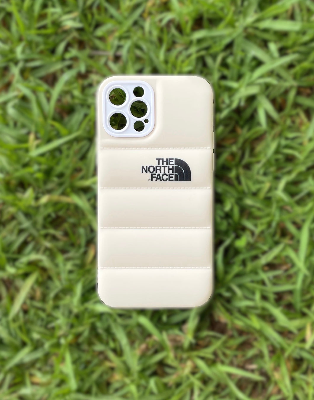 Cream NF Puffer Phone Case